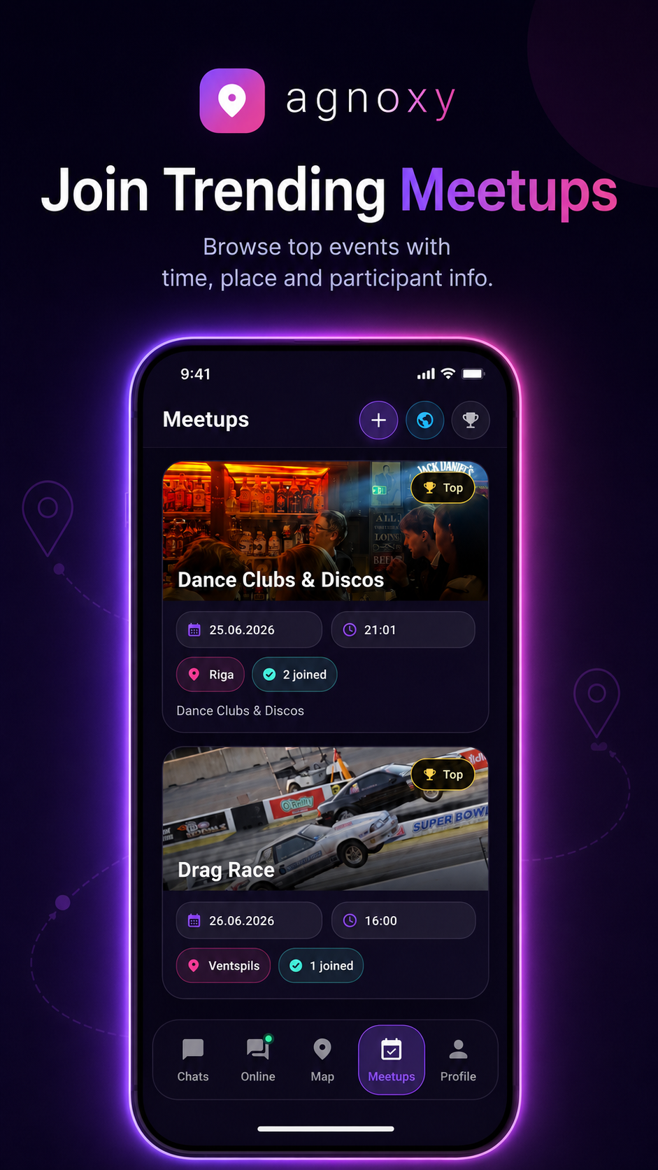 Join trending meetups